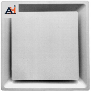 Airvector DF3 2408 24 in. x 24 in. x 8 in. Steel 3 Cone Ceiling Diffuser, White