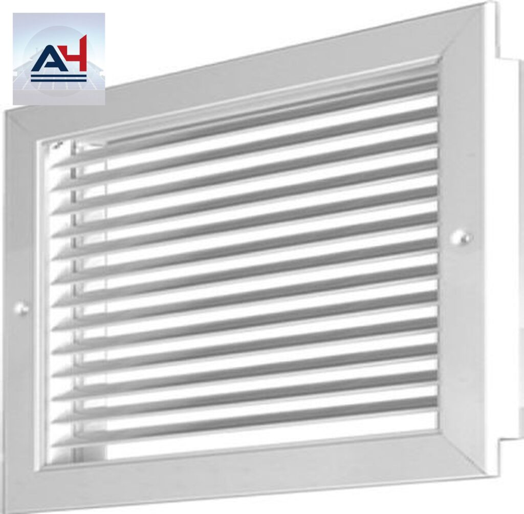 Airvector GAA40 14x14 Aluminum Return Air Grille 45 Degree White