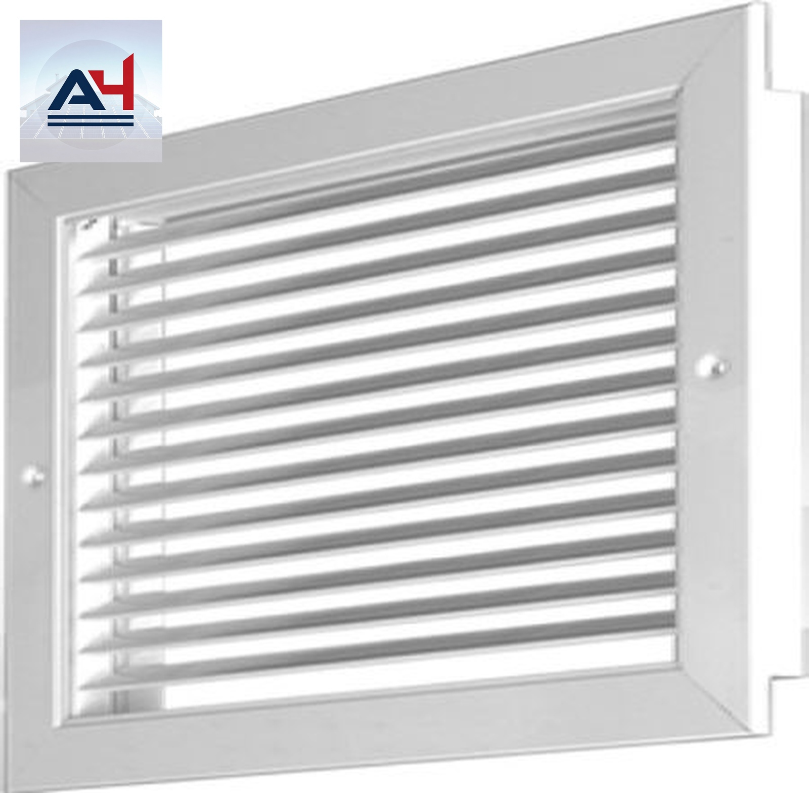 Airvector GAA40 14x14 Aluminum Return Air Grille 45 Degree White