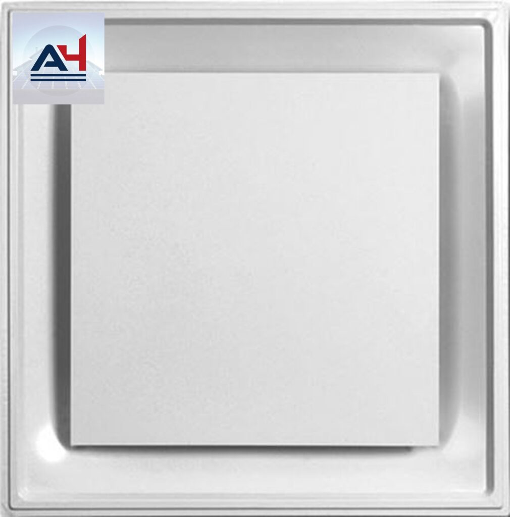 Airvector ISO 2406 24x24x6 Steel Ceiling Diffuser White