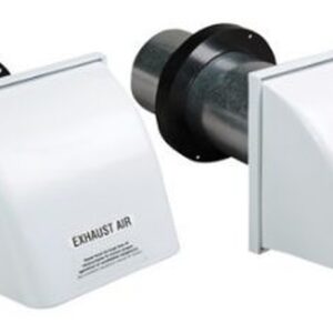Broan 634 3-1/4 in. x 10 in. or 8 in. 24 ga CRCQ Steel Round Roof Cap, Black Electrically-Bonded Epoxy