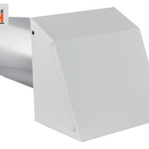 Broan 643 8 in. Aluminum Round Roof Cap Round Duct with Damper
