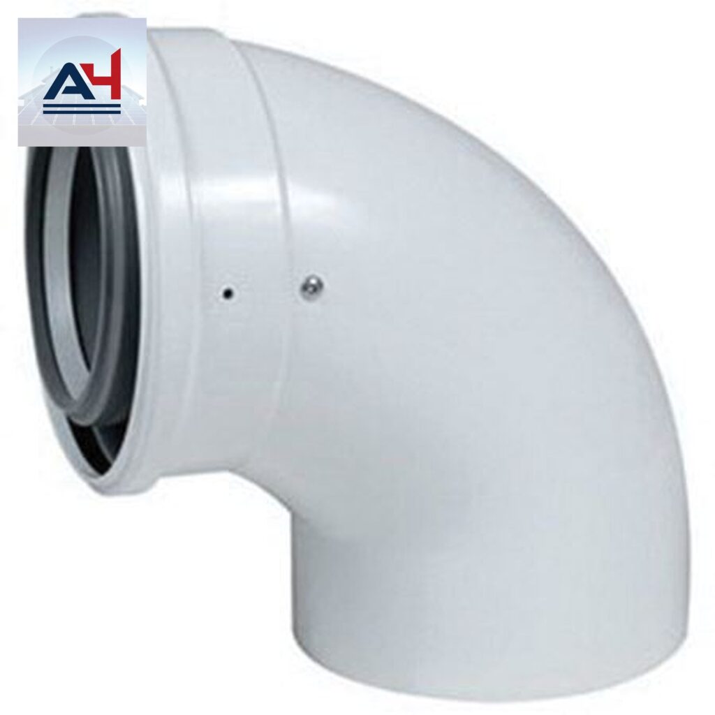 Centrotherm InnoFlue 6-inch Polypropylene 45-Degree Elbow