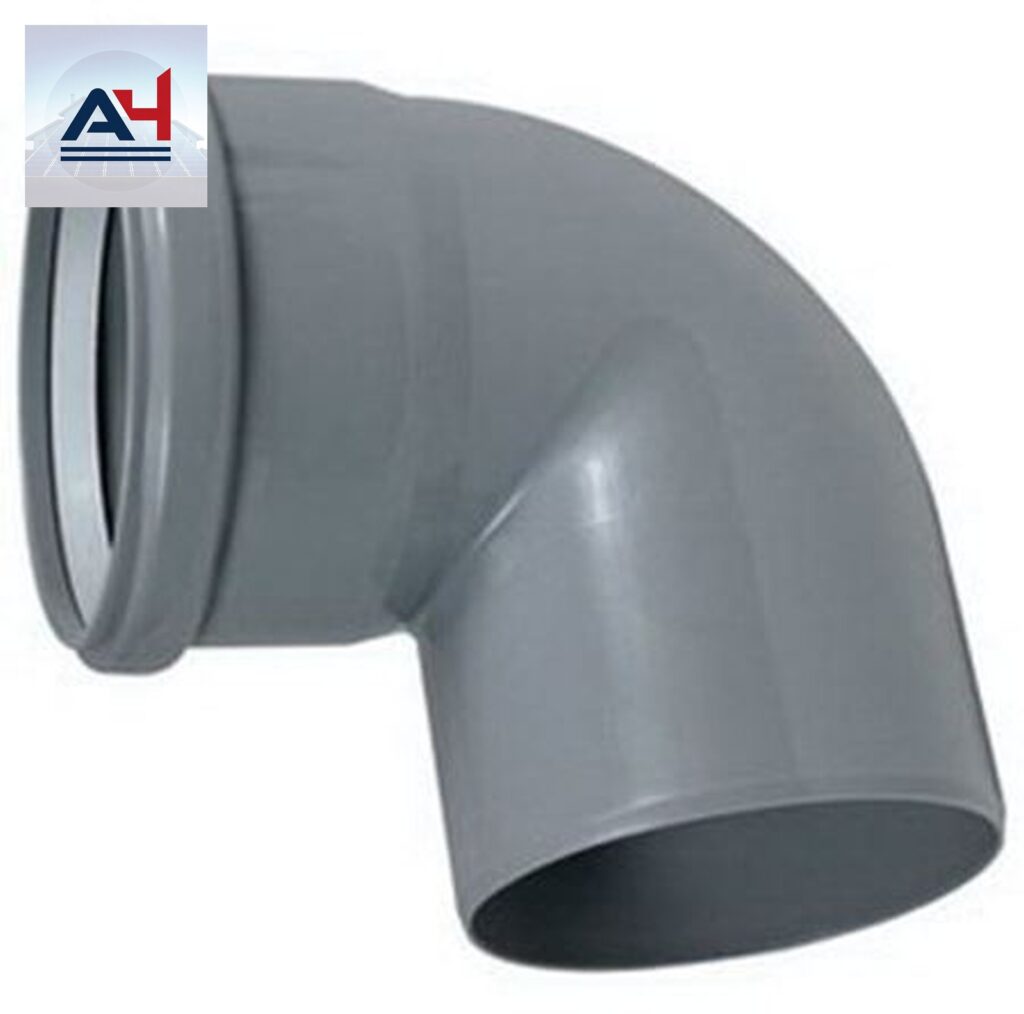 Centrotherm ISEL0687 InnoFlue ISEL0687 Polypropylene 87 Degree 1-Wall Elbow, 6