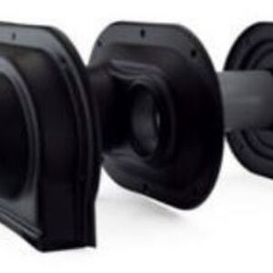 Centrotherm ISLPT0202 2 in. Low Profile Water Terminating, Black