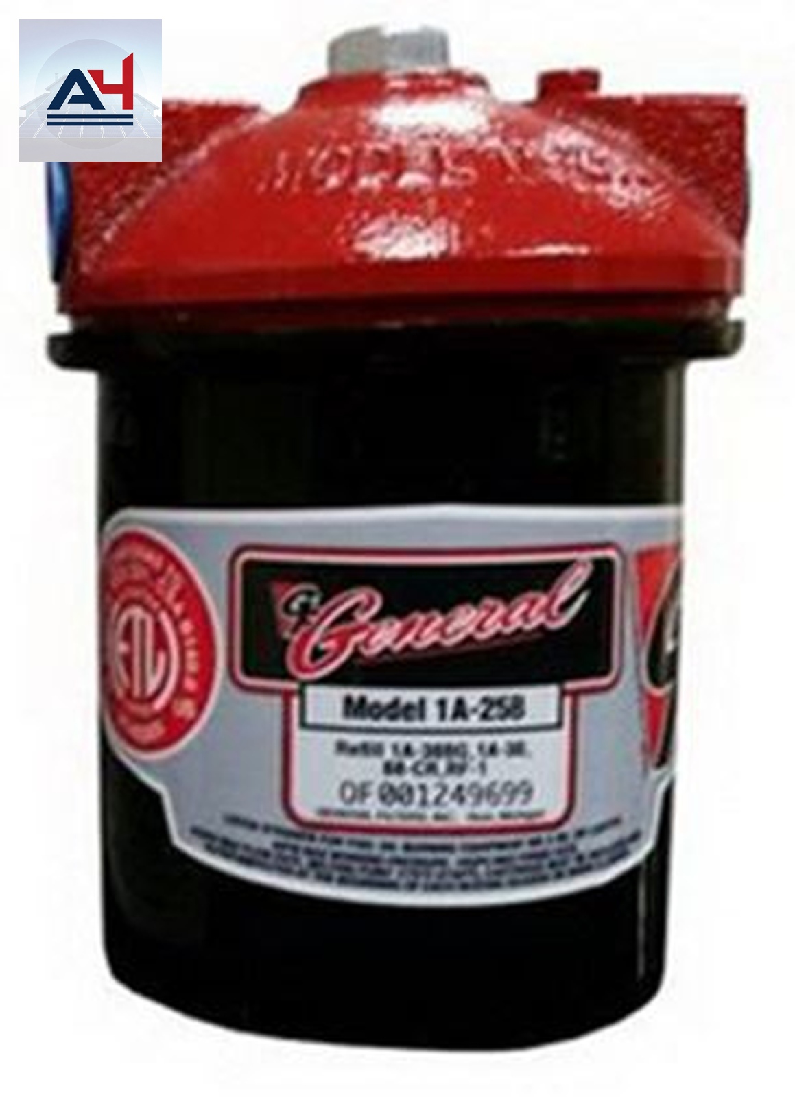 GF1A25B 3/8 NPT 10 GPH Fuel Oil Filter, 5-1/8in Length