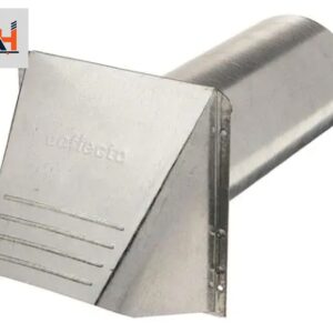 Deflecto DAVHA4/12 4 in. Aluminum Vent Hood with Tail Pipe