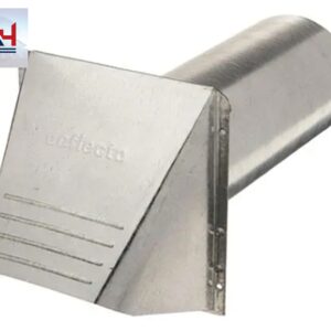 Deflecto DAVHA4/12 4 in. Aluminum Vent Hood with Tail Pipe