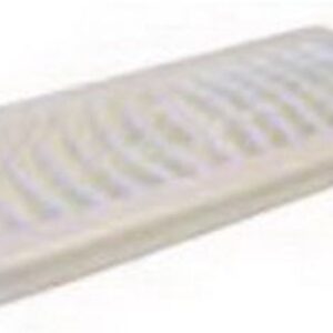 Deflecto RF41003B 4x10 Inch Polypropylene Floor Register White