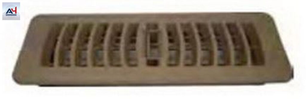 Deflecto RF41028B 4x10 Polypropylene Floor Register Taupe