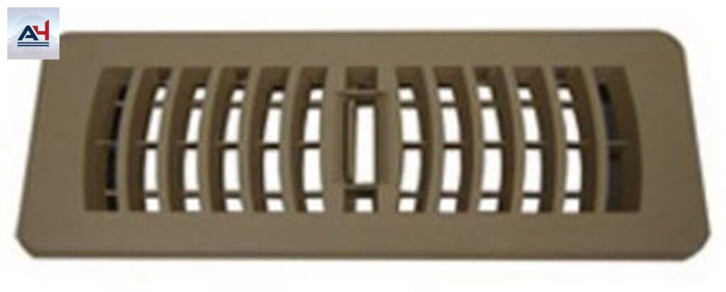 Deflecto RF41036B 4x10 Brown Polystyrene Floor Register