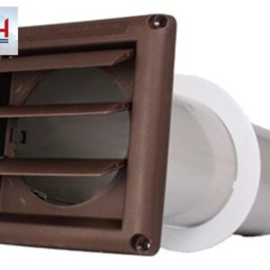 Deflecto SVHAB6 Supurr Vent 6 Inch Brown Polypropylene Exhaust Hood