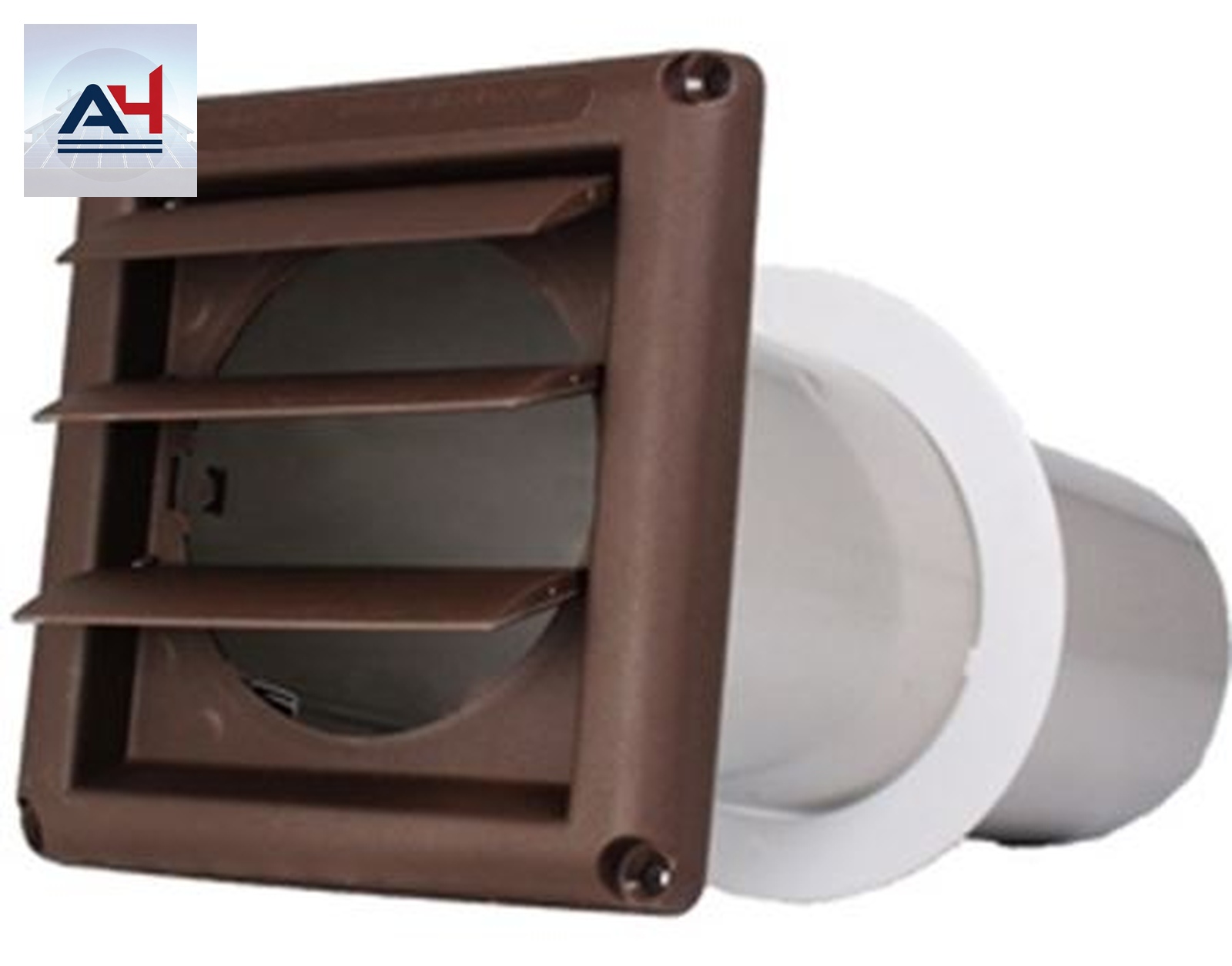 Deflecto SVHAB6 Supurr Vent 6 Inch Brown Polypropylene Exhaust Hood