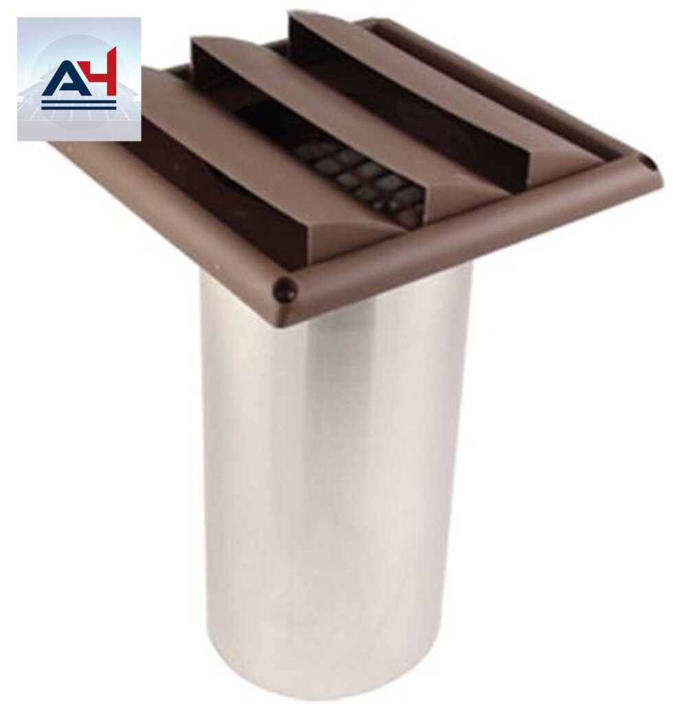 SVMAB614 6" PLAST BROWN FRESH AIR HOOD