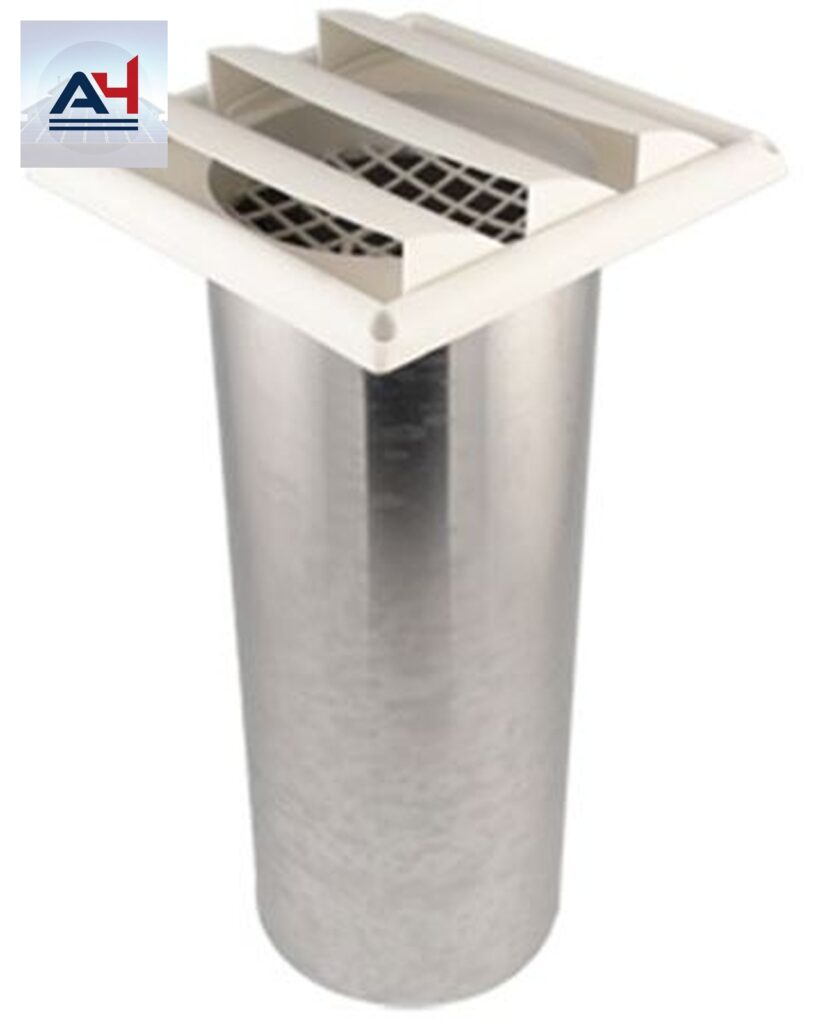 Deflecto SVMAW5 5" Plastic Fresh Air Hood, White