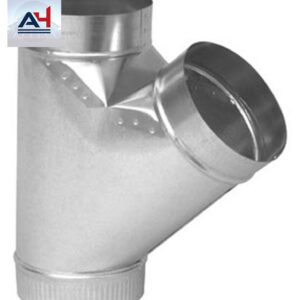 Don Park PTY04 4x4x4 Galvanized Steel Duct Wye Branch