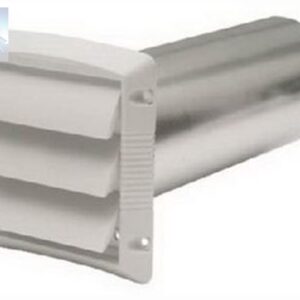 Dundas-Jafine LPVB5E WhLouvered Vent Hood, 5 in.