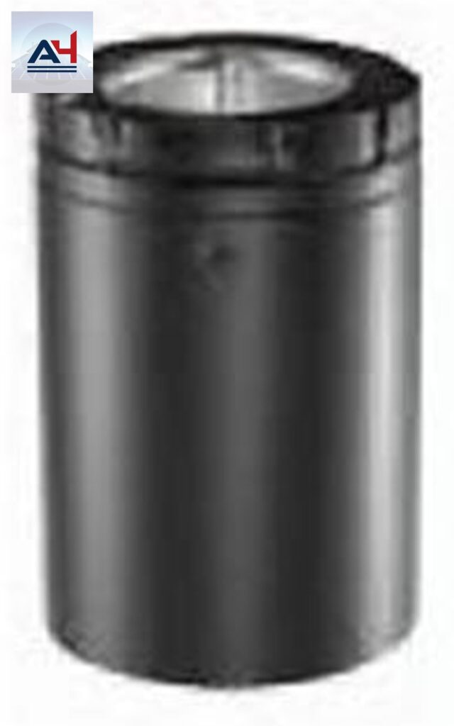 46DVA-06B 4"X7" 6" PIPE LENGTH BLACK