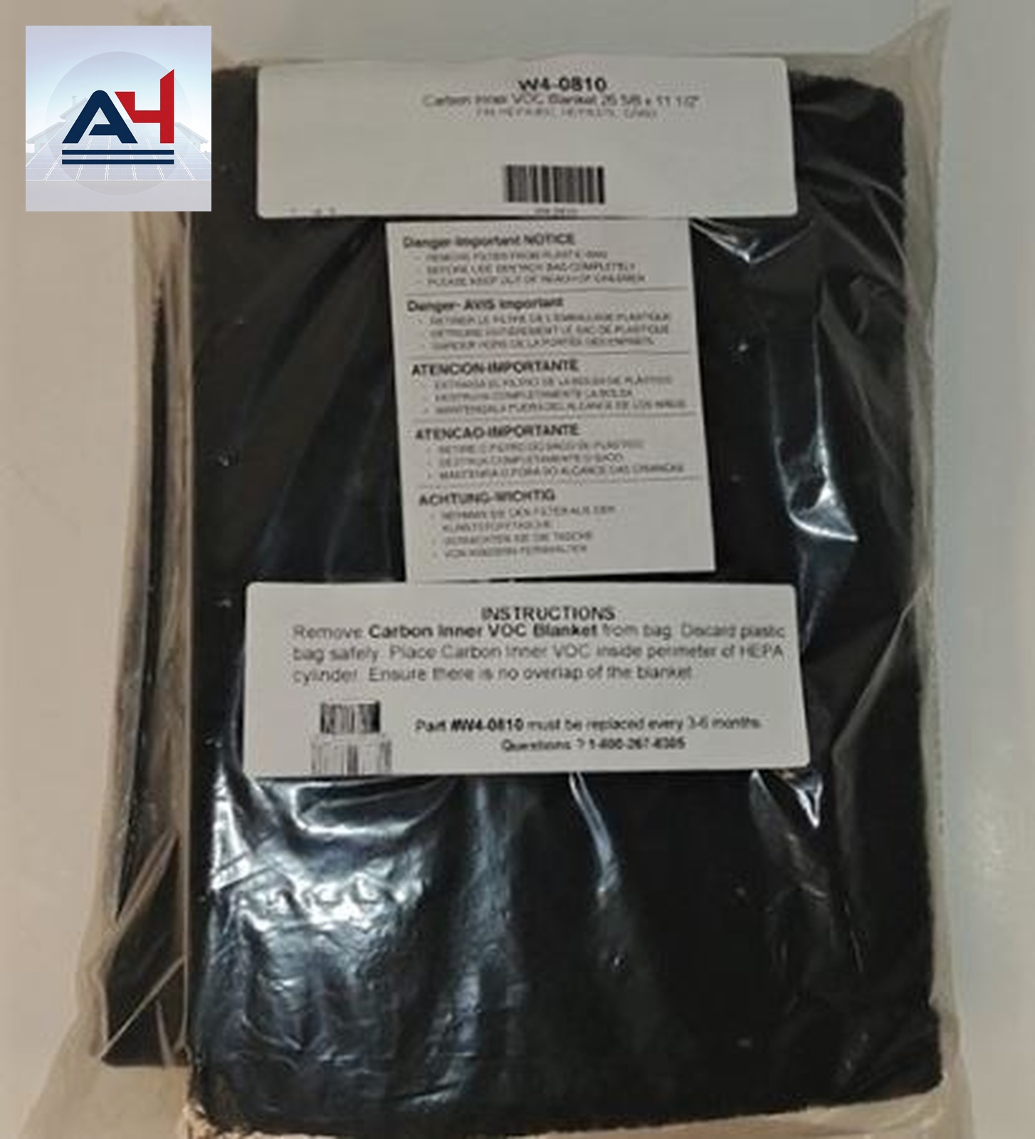 Electro-Air W4-0810 Inner Carbon VOC Blanket