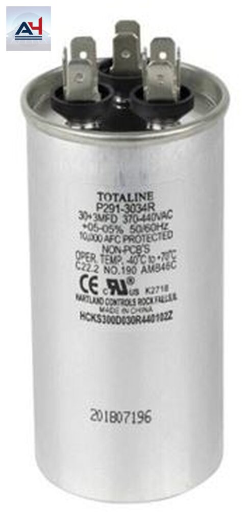 ICP 1186260 Round Dual Run Capacitor 30/3mfd 440V