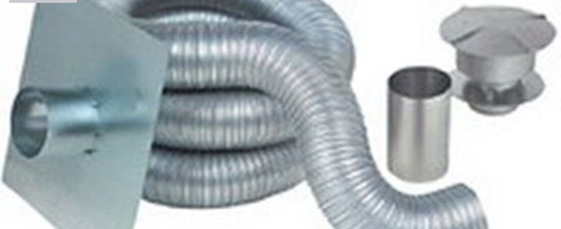 Z-Flex 6×25 ft 2-Ply Flexible Aluminum Chimney Liner Kit