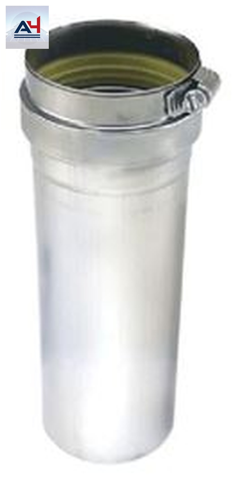 Flexmaster 2SVEDWC03 Z-Vent 3 in. x 9 in. Stainless Steel Single Wall Horizontal Drain Pipe