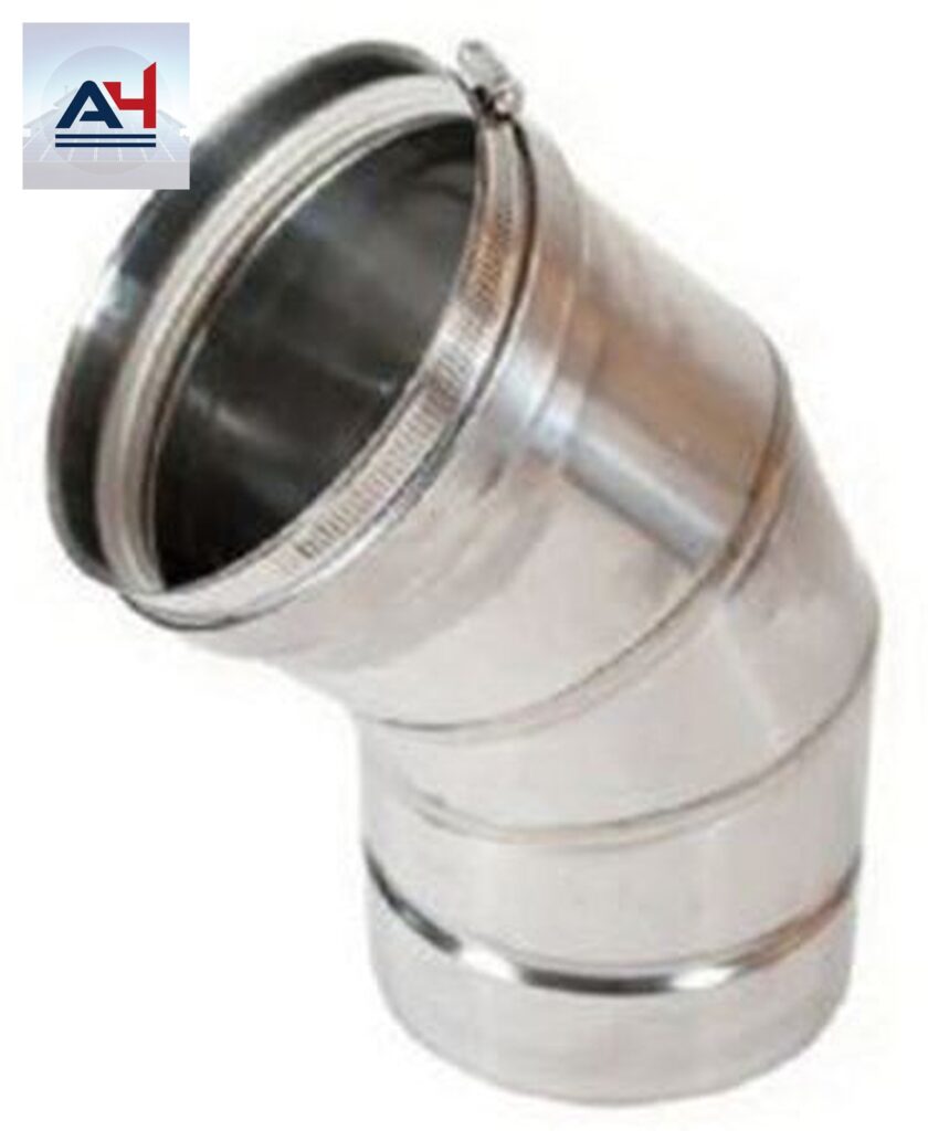 Flexmaster 2SVEEWC0445 Z-Flex Ferritic 4 in. Stainless Steel Snap 45