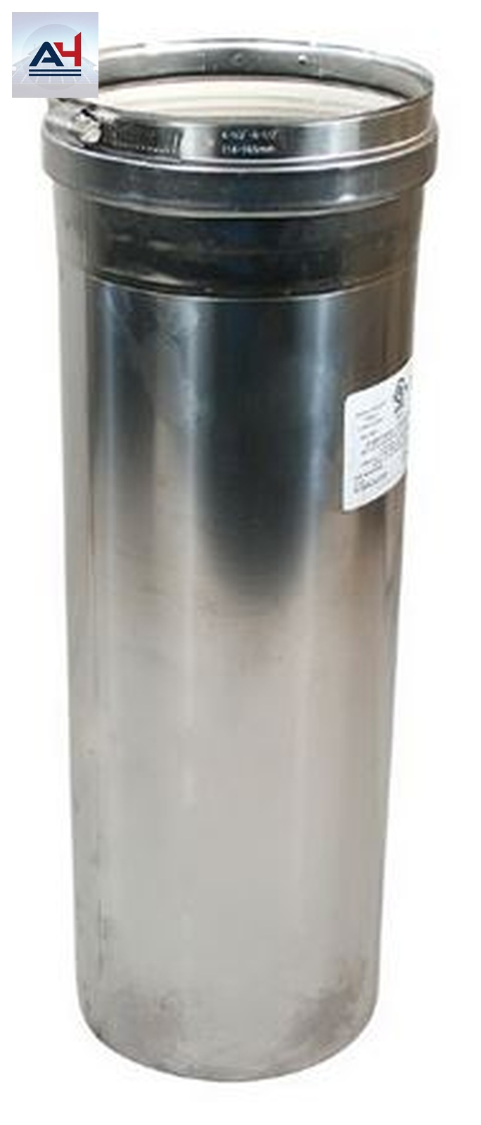 Flexmaster 2SVEPWC0403 4 in. x 3 ft. Stainless Steel Z-Vent Pipe