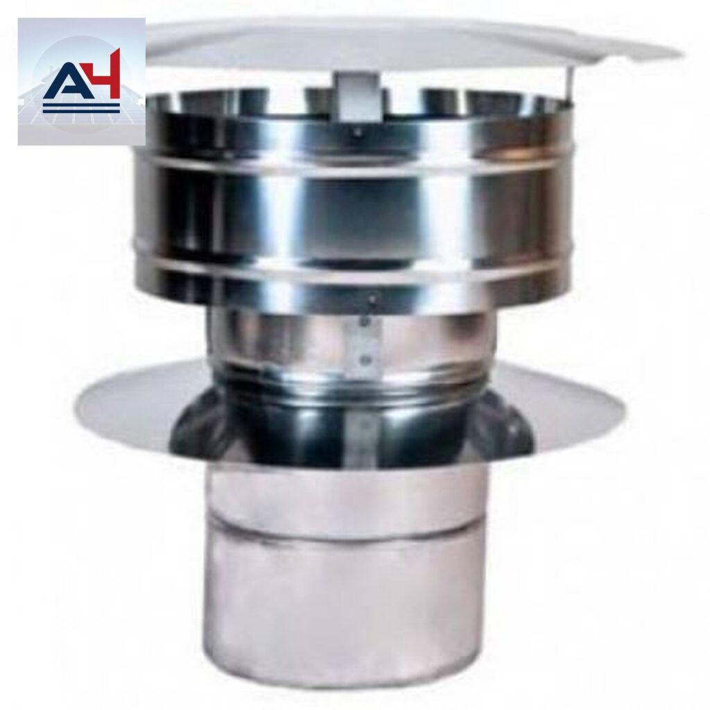 Flexmaster Z-Flex 4" Stainless Steel Rain Cap with Wind Band