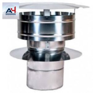 Flexmaster Z-Flex 4" Stainless Steel Rain Cap with Wind Band
