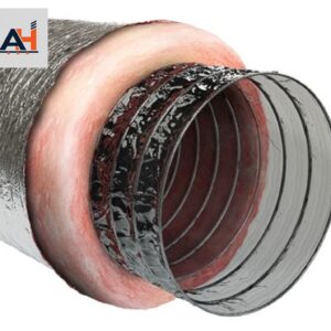 Lambro FMD-625 6 in. x 25 ft. Aluminized Vapor Barrier Insulated Flexible Air Duct