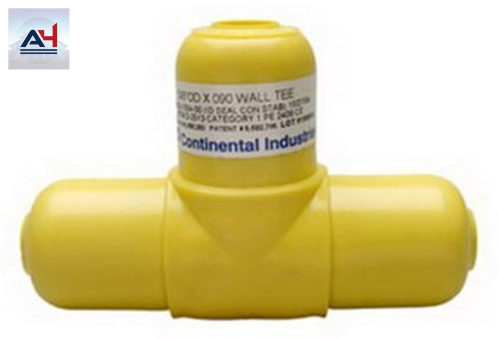 GastPERT-16-16-12 Polyethylene Reducing Tee, 1 x 3/4 in., IPS