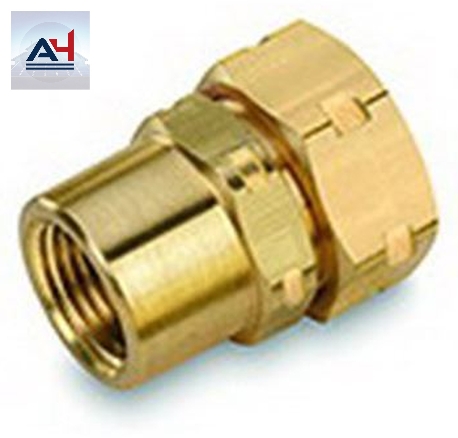 Gastite Products XR3FTGFM-8-24 1/2 in. FTG x FNPT Brass Straight Adapter with Nut and Bushing