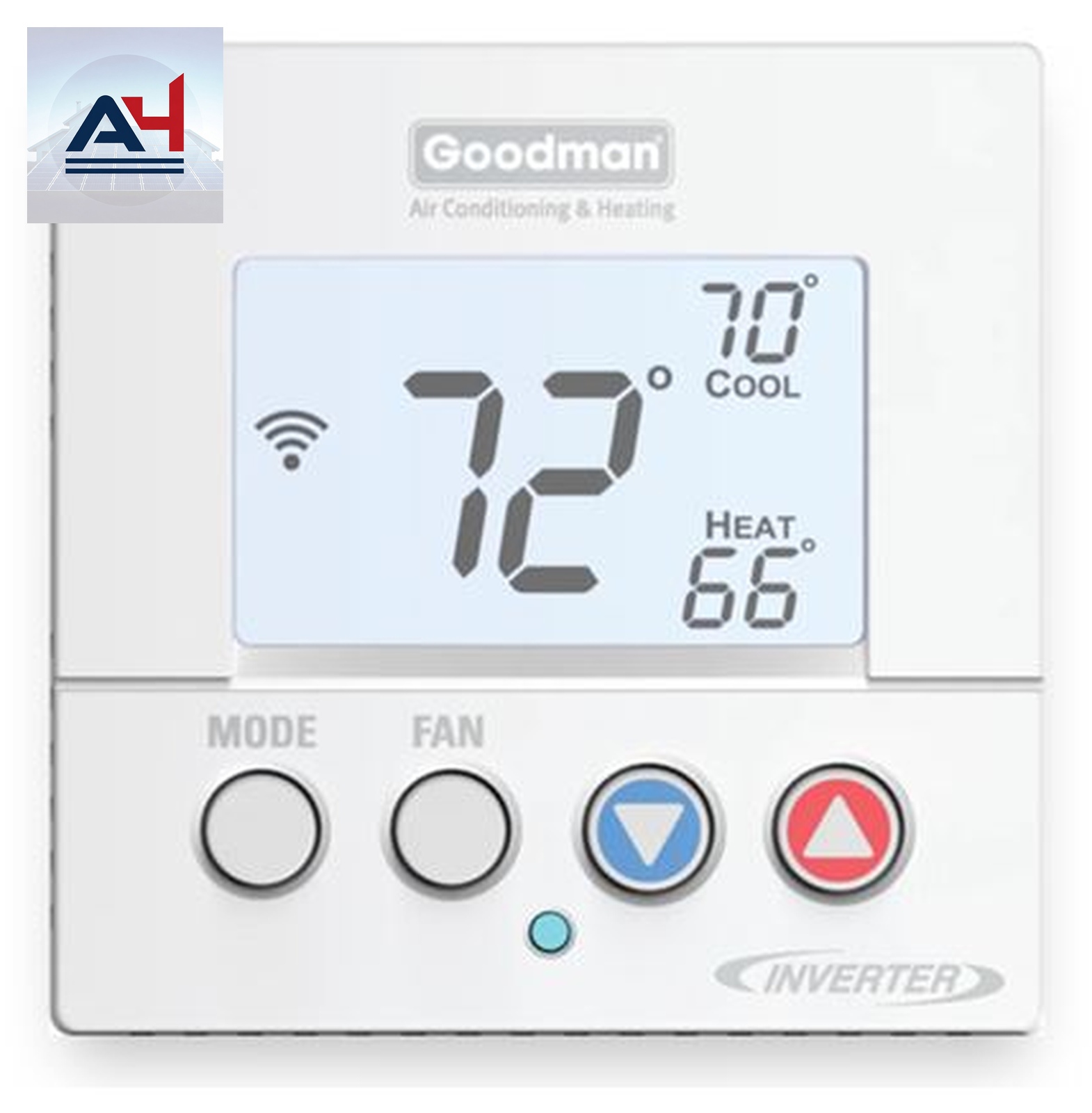 Goodman 4H/2C GTST-CW-WH-A GTST Series 4H/2C Stage Touchscreen Programmable Connected