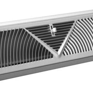 406 18" BASEBOARD GRILLE WHITE 10680