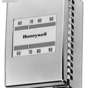 Honeywell TP970A2234/U Satin Chrome Pneumatic Thermostat