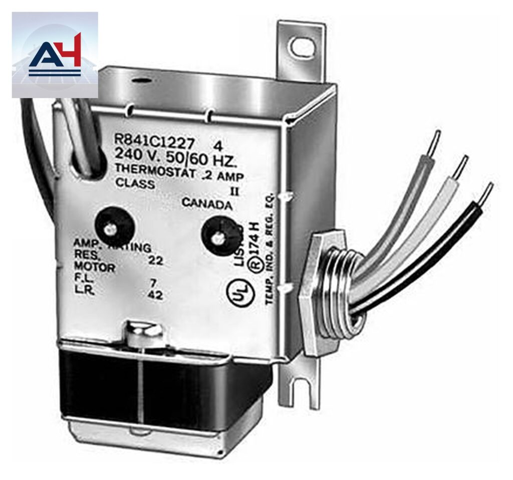 Resideo R841C1227/U R841C Series 24/ SPST Electric Heater Relay Thermostat