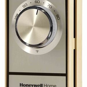 Honeywell T498B1512/U Home T498B1512/U Electronic Heating Non-Programmable Thermostat, Gold