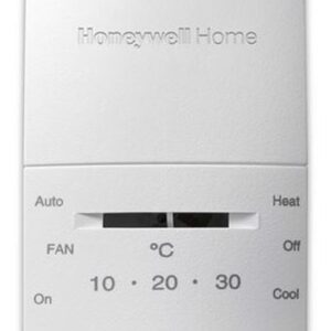 Honeywell T834N 1H/1C Mercury-Free Non-Programmable Thermostat