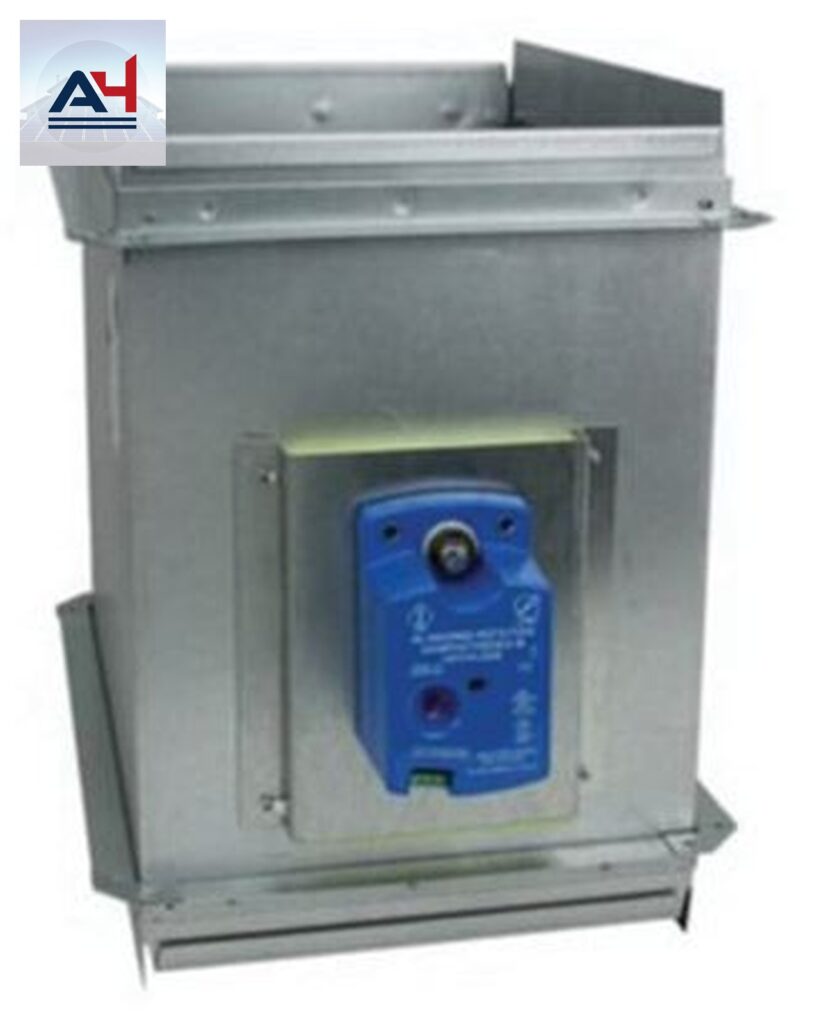 KeepRite ZDAMPREC08X18B Rectangular Zone Damper, 24 VAC, 8 in. W