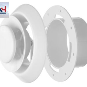 DR-06-A 6" PREM ROUND AIR DIFF WHI