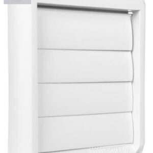 Imperial G-4W 4" Boflex Plastic Louvered Vent Cap, White