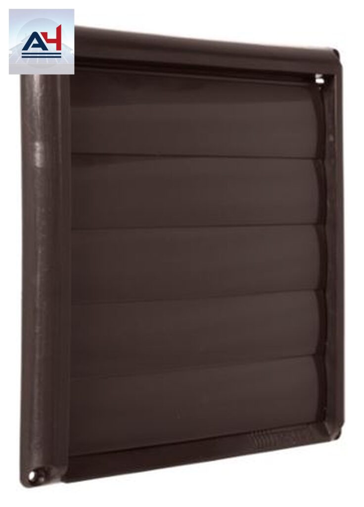 Imperial G-5B 5-inch Boflex Plastic Louvered Vent Cap, Brown