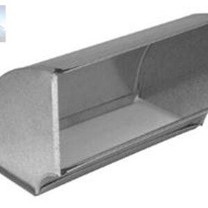 GV0071 8x20-Inch 28-Gauge 90-Degree Galvanized Steel Flat Elbow