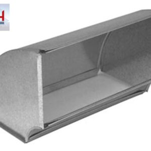 GV0072 8"X22"X90DEG 28GA GALV FLAT ELBOW