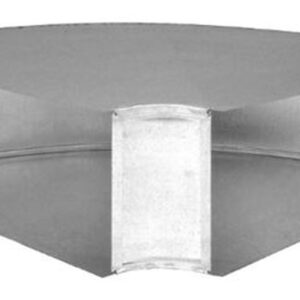 Imperial Manufacturing GV0099 8x14 90-Degree Galvanized Side Elbow
