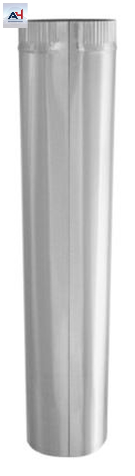 GV0397 7x30 Inch 26 Gauge Galvanized Steel Round Duct Pipe - Image 2
