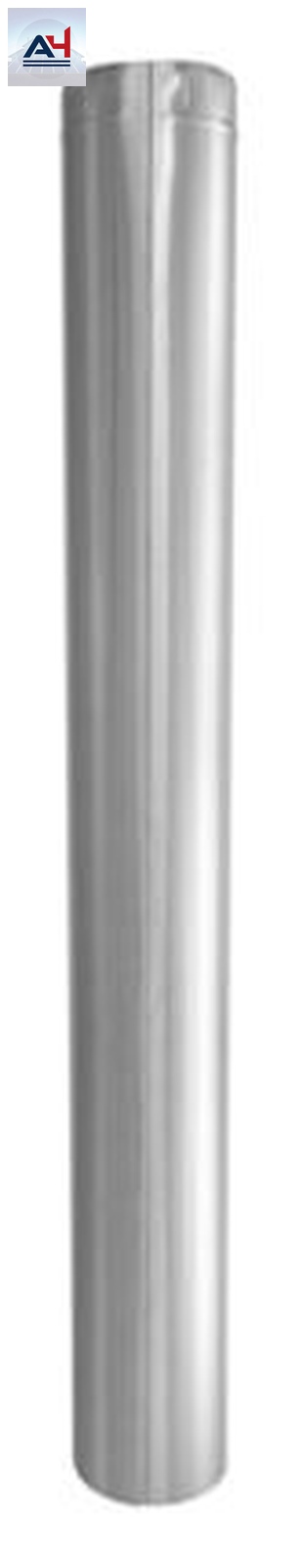 GV0401 7-Inch Galvanized Steel Round Duct Pipe, 28 Gauge