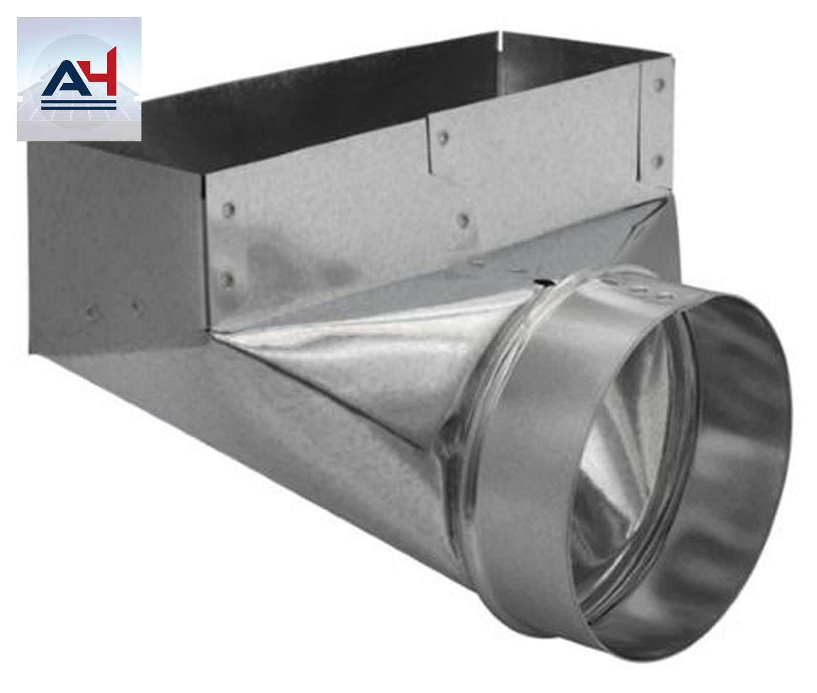 GV0613 3-1/4x10x5-Inch 30-Gauge Galvanized Steel 90-Degree Angle Boot
