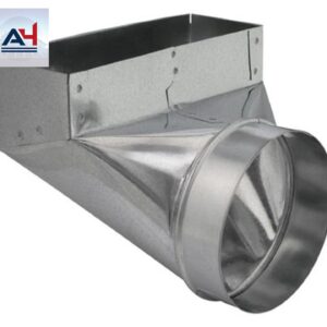 GV0622 3x10x6-Inch 32-Gauge Galvanized Steel 90 Degree Angle Boot